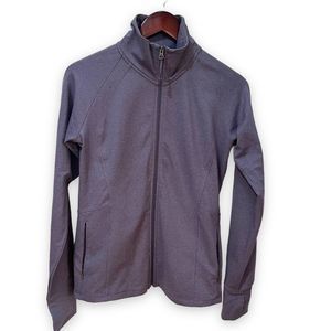 Ellen Tracy long sleeve zip up active jacket lilac size medium